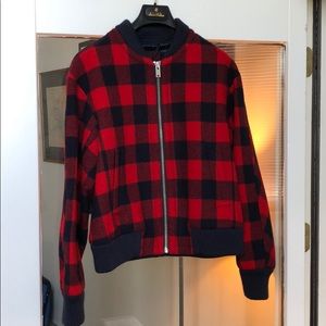 NWOT J. Crew Wool Plaid Bomber Jacket Tartan RARE!